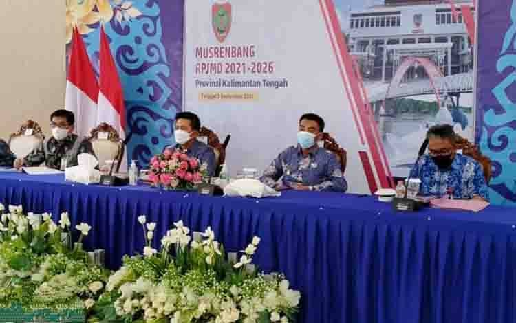 Pemkab Barito Utara Ikuti Musrenbang Rancangan RPJMD Provinsi Kalteng Tahun 2021-2026