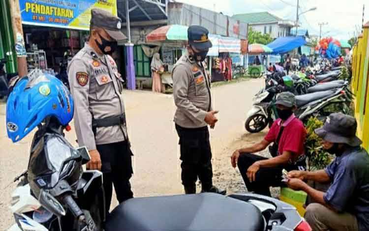 Petugas Lakukan Patroli Sasar Kawasan Pasar