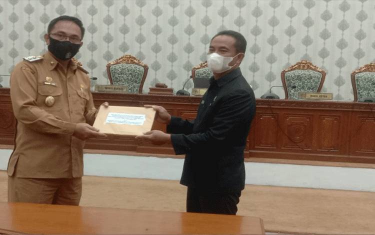 Pemkab Katingan Sampaikan Rancangan Perubahan APBD 2021
