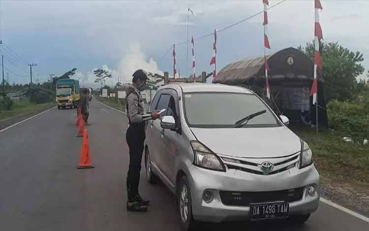 2.016 Kendaraan Batal Masuk Palangka Raya Selama PPKM