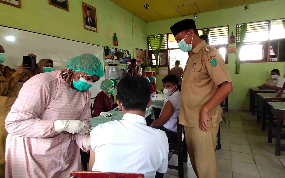 Pemkab Sukamara Komitmen Percepat Vaksinasi agar Belajar Tatap Muka Berlanjut