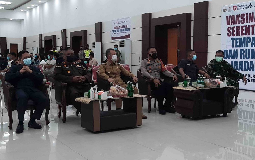 Bupati Gunung Mas Sambut Baik Pelaksanaan Vaksinasi Merdeka
