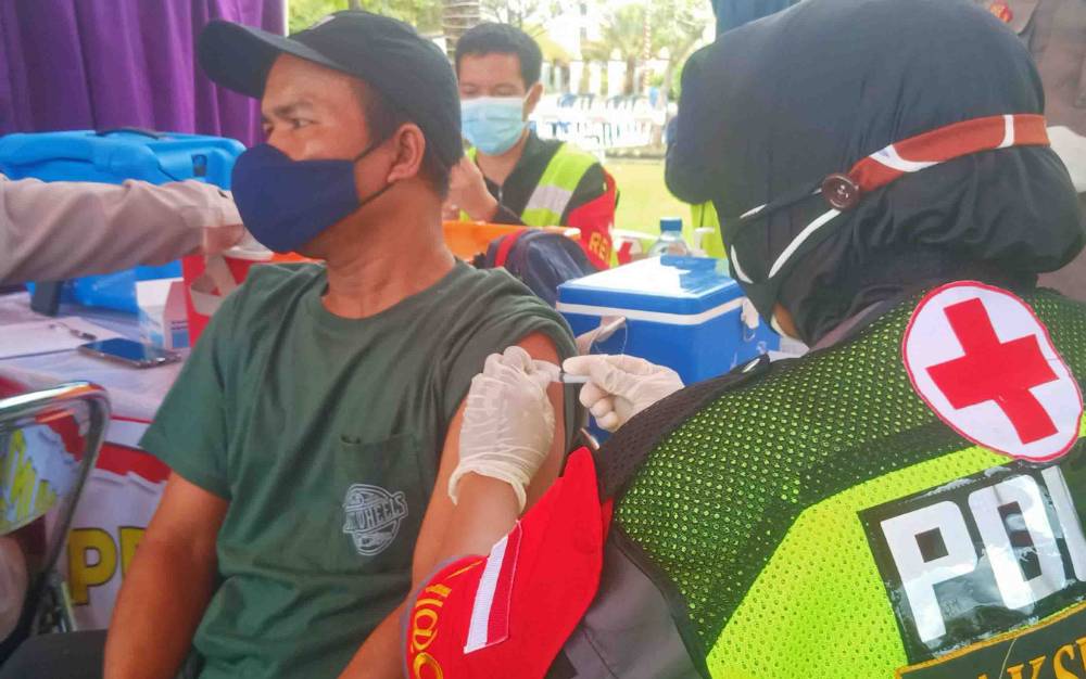Vaksinasi Merdeka di Kalteng Lampau Target