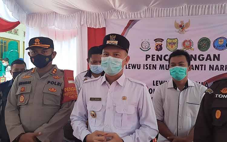 Bupati Gunung Mas Sampaikan Terima Kasih Pemdes Telah Salurkan BLT DD