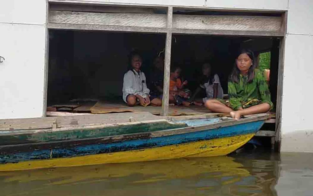 Banjir di Kecamatan Kota Besi Landa 7 Desa dengan Ketinggian Hingga 2 Meter