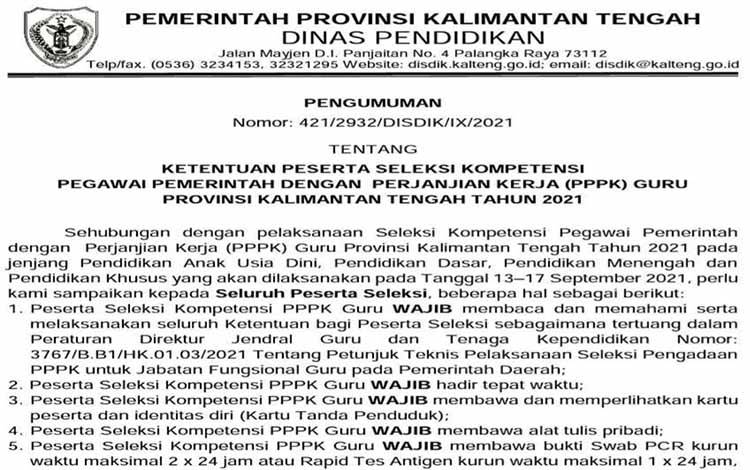 Peserta Seleksi Kompetensi PPPK Guru Wajib Perhatikan Hal Ini