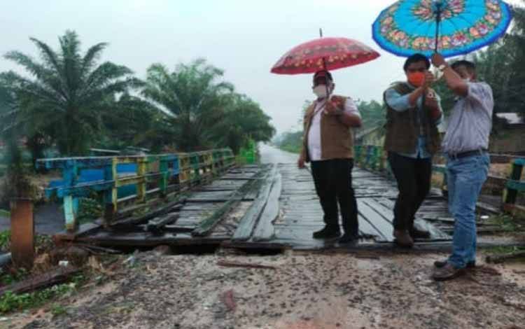 Belasan Jembatan Rusak Akibat Banjir Segera Diperbaiki di Kobar
