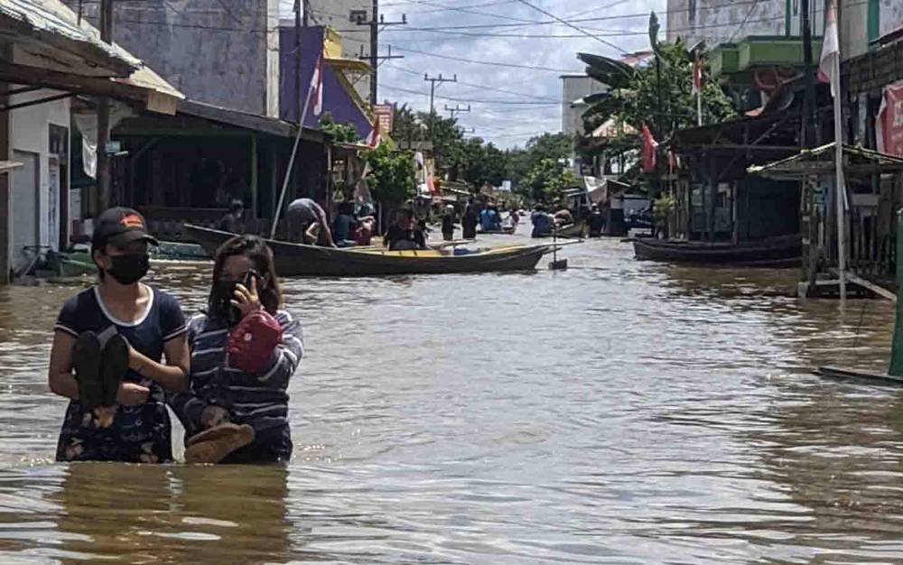 Banjir di Utara Kotim Mulai Surut, Debit Air di Kota Besi Malah Meningkat