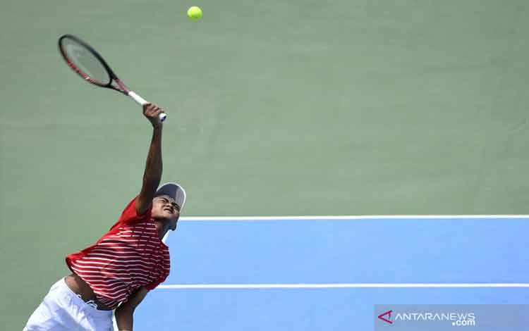 Ari Fahresi Berjuang Susul Tim Indonesia Hadapi Barbados di Davis Cup