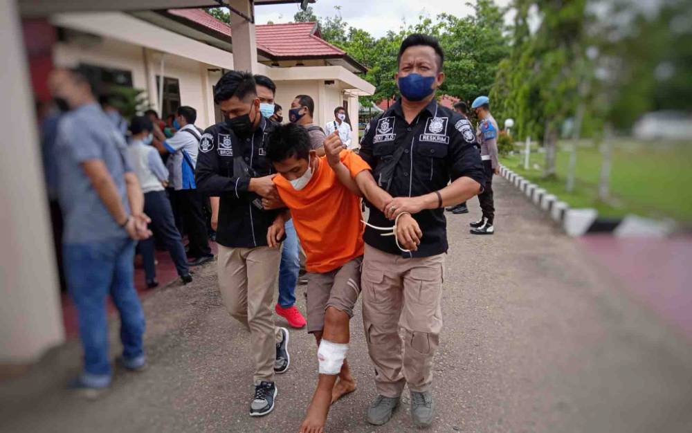 Tersangka Pembacokan di Irigasi Bendungan Tabla Ditembak di Kaki karena Menyerang Polisi