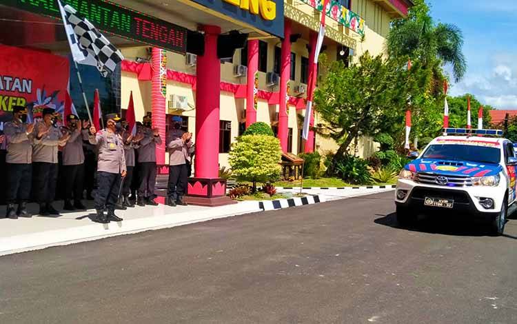 Polda Kalteng Luncurkan Mobile Masker dan Pendistribusian Bansos