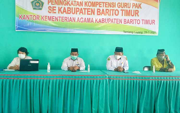 Kemenag Barito Timur Tingkatkan Kompetensi Pembelajaran Daring untuk Guru Agama