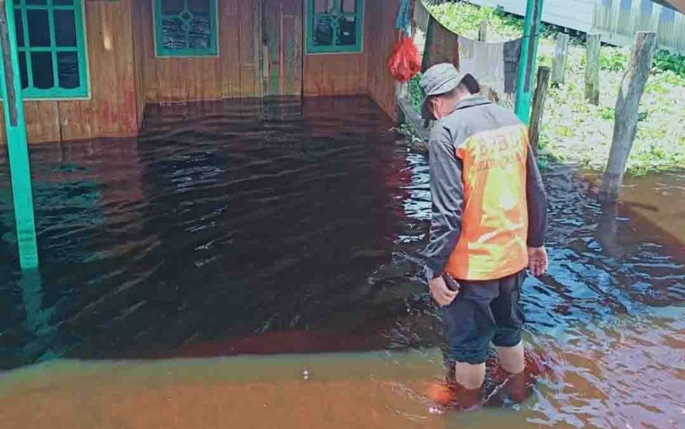 Banjir di Kelurahan Palangka Sementara Ada Penurunan Debit Air 25 cm