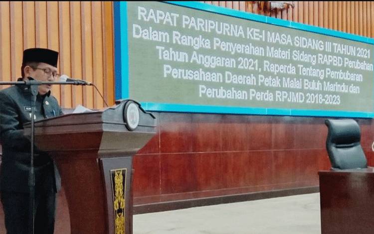 Pemkab Murung Raya Sampaikan 5 Program Prioritas Kepada DPRD