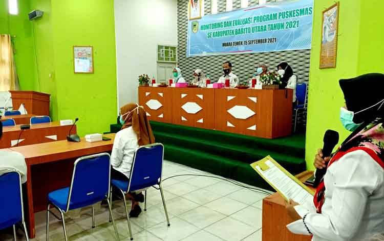 Dinas Kesehatan Gelar Pertemuan Monev Program Puskesmas Seluruh Barito Utara