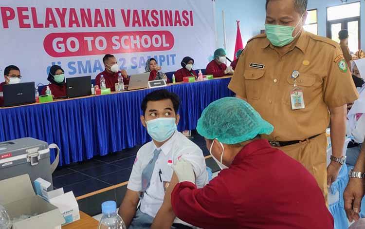 Vaksinasi Pelajar di Kotim Ditargetkan Selesai Pekan Depan