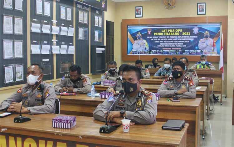 Polresta Palangka Raya Ikuti Latihan Pra Operasi Patuh Telabang 2021