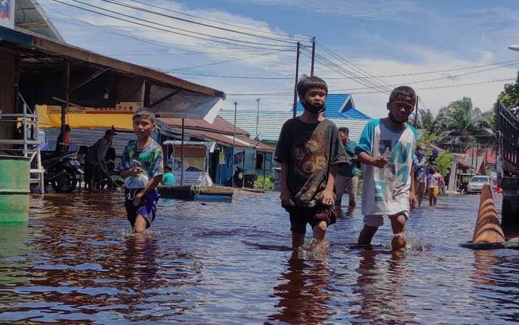 Barito Utara dan Sebagian Gunung Mas Mulai Surut