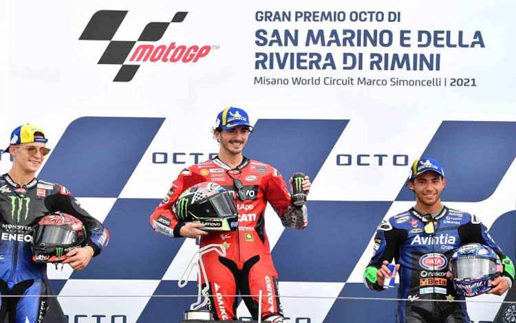 Bagnaia Rayakan Kemenangan Sempurnanya di GP San Marino