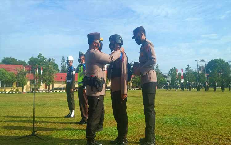 Kapolda Kalteng Pimpin Apel Pasukan Operasi Patuh Telabang 2021