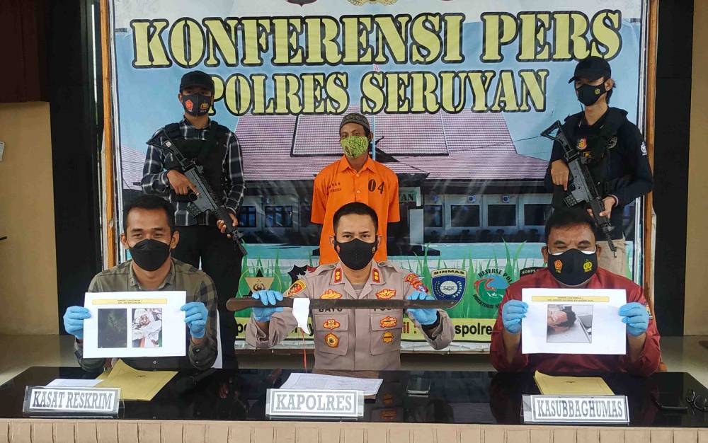 Pria di Seruyan Aniaya Kerabatnya dengan Parang Gara-gara Dendam Pribadi