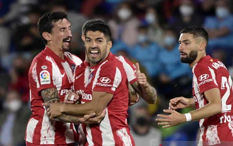 Dwigol Luis Suarez Bawa Atletico Bangkit Kalahkan Getafe
