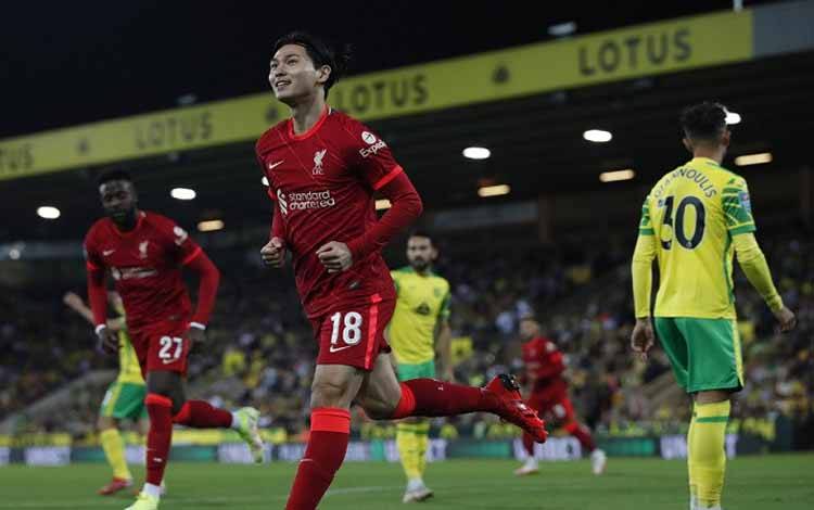 Minamino dan Origi Antar Liverpool Lewati Norwich di Piala Liga