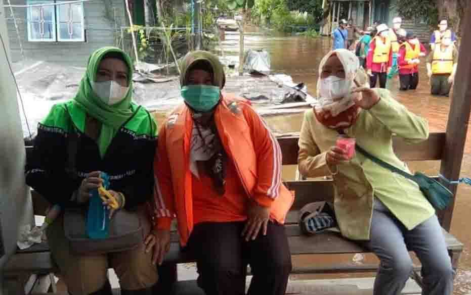 Kelurahan Marang Terus Pantau Kondisi Banjir di Marang Lama