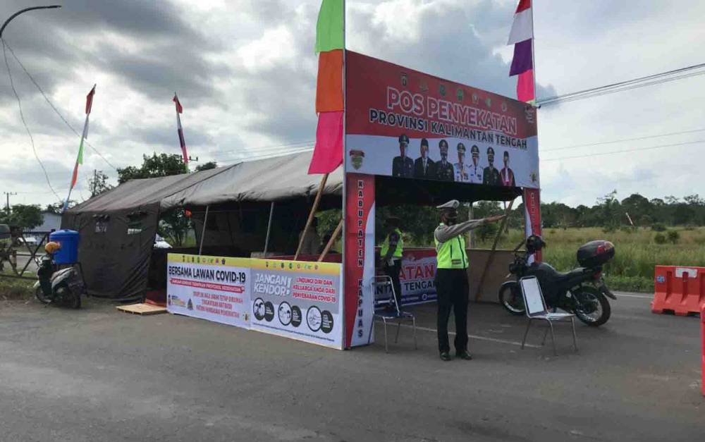Pos Penyekatan Perbatasan Kalteng -Kalsel di Kapuas Berakhir