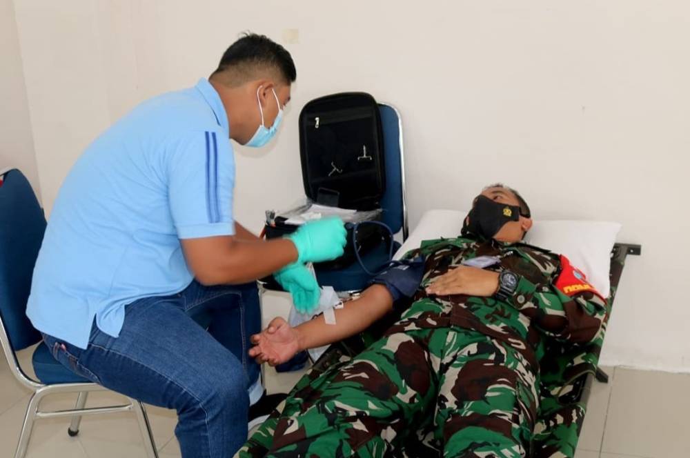 Lanud Iskandar Bantu Jaga Ketersediaan Darah di PMI