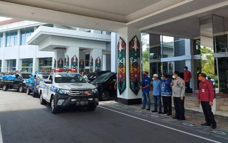 Wakil Gubernur Kalteng Lepas Penyaluran Bantuan Banjir Melalui Balakarcana 651 Kapuas