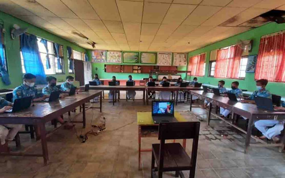 SMPN 1 Mentaya Hulu Bersiap Ikuti Asesmen Nasional Berbasis Komputer