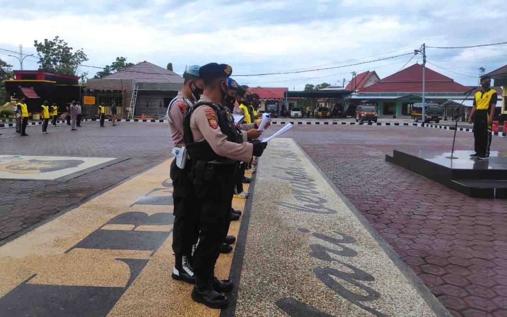 Personel Polres Seruyan Wajib Gunakan Bahasa Inggris Setiap Selasa dan Jumat