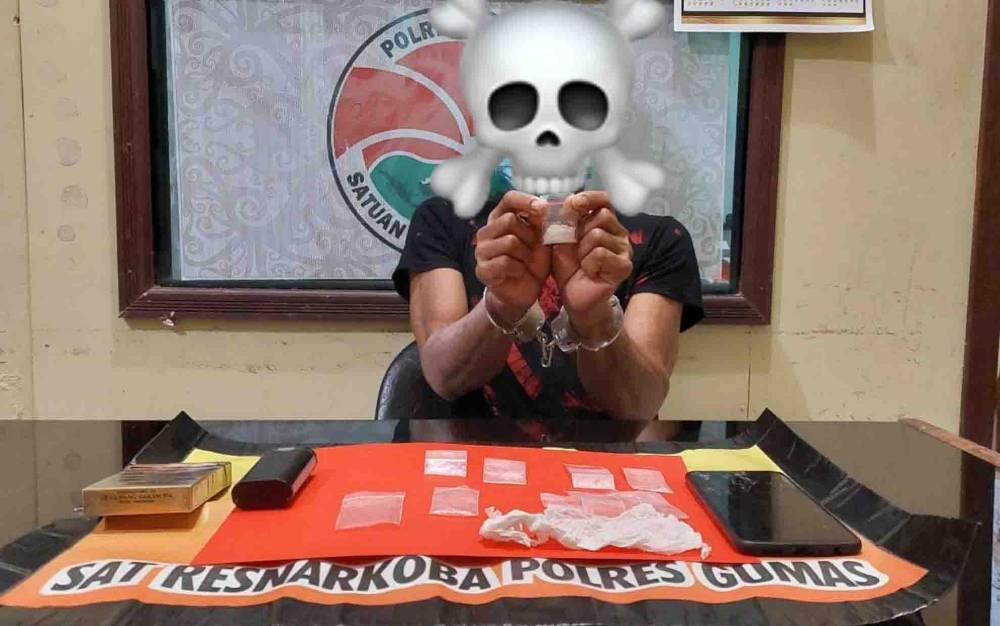 Polisi Tangkap Pemilik 5 Paket Sabu di Gunung Mas
