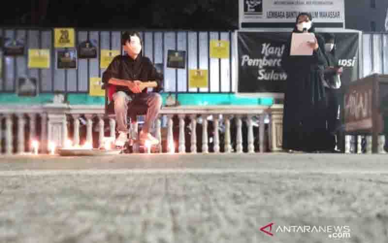 Koalisi Antikorupsi Makassar Ritual Tolak Bala Persoalan KPK