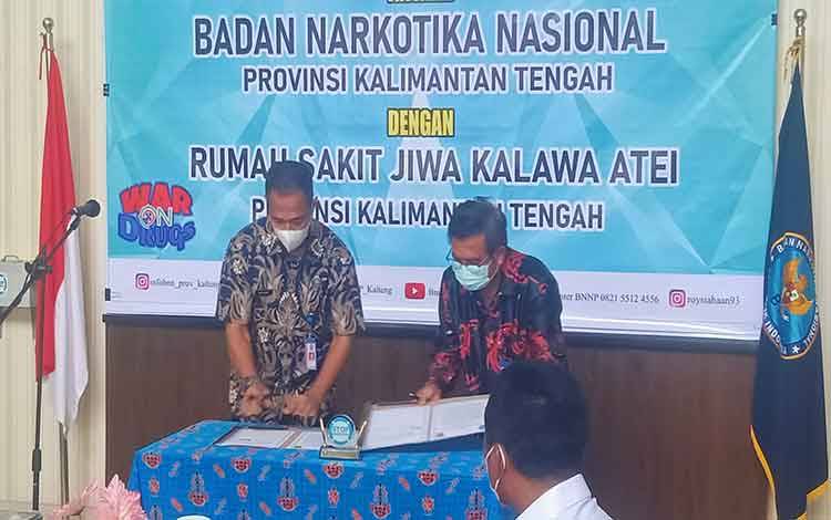 BNNP Kalteng Kerja Sama Rehabilitasi dengan RS Jiwa Kalawa Atei