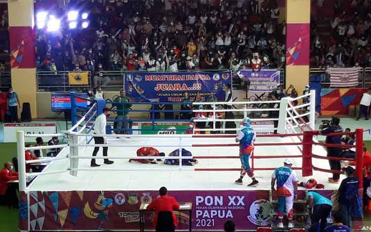 Tuan Rumah Rebut Medali Emas Muaythai 45Kg PON Papua