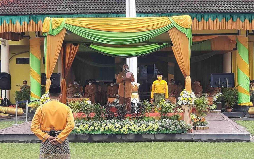 Upacara Peringatan HUT ke 62 Kotawaringin Barat Berlangsung Khidmat dan Sederhana