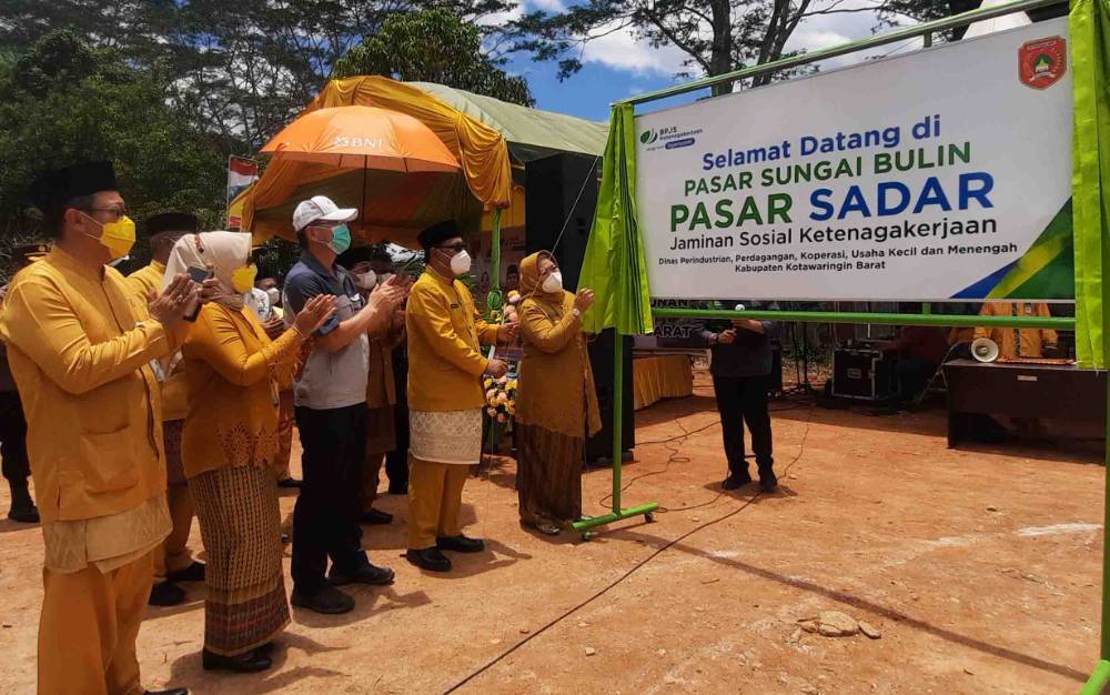 Peresmian Pasar Sungai Bulin Jadi Kado HUT ke 62 Kotawaringin Barat