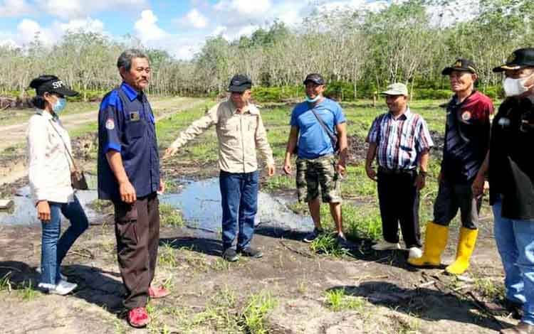 Distan, DinsosPMD dan Disnakertranskop UKM Tinjau Lahan Pertanian di Kelurahan Montallat