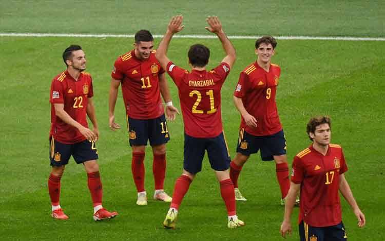 Kalahkan Italia 2-1, Spanyol Melaju ke Final UEFA Nations League