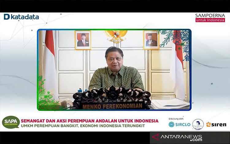 Menko Airlangga: Pemulihan Ekonomi Berkat Penanganan COVID-19 dan PEN