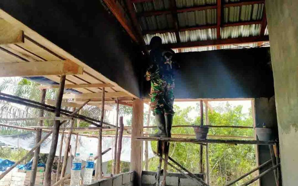 Capaian Fisik Program TMMD di Desa Kampuri Lampaui 85 Persen