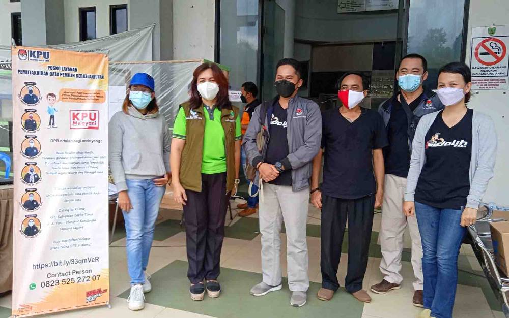 KPU Buka Posko Pemutakhiran Data Pemilih pada Vaksinasi Massal