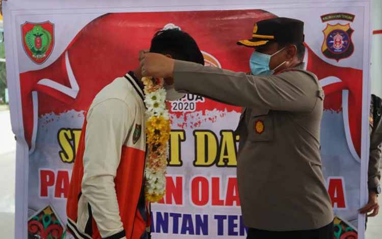 Polda Kalteng Sambut Kedatangan Atlet PON Papua