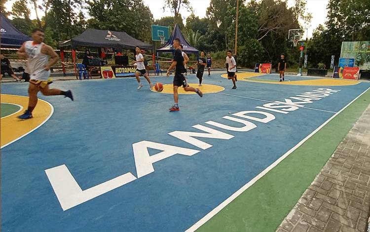 Semarakkan HUT Kobar ke 62, Lanud Iskandar Gelar Kejuaraan Basket Bupati Cup 2021