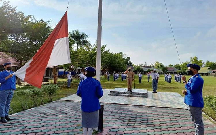 PTM Terbatas di SMAN 5 Palangka Raya Resmi Dimulai