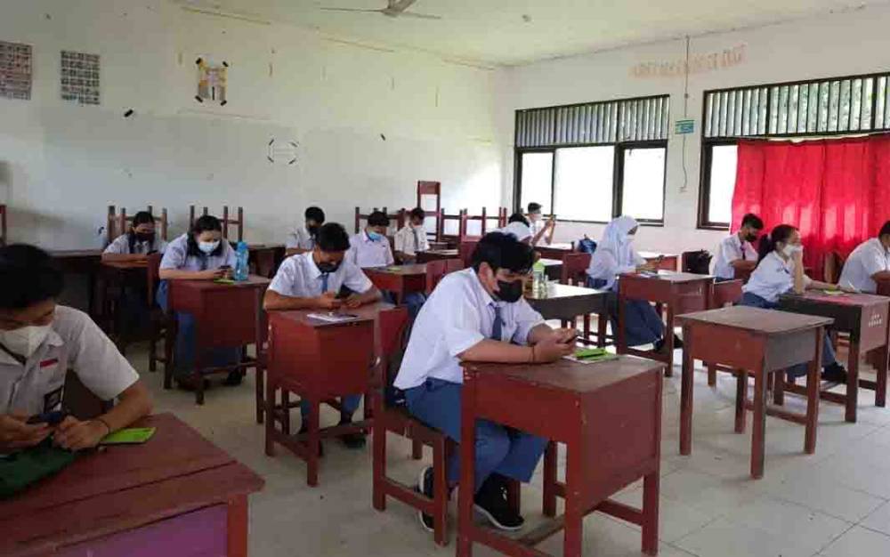 Laksanakan PTM Terbatas, 75 Persen Peserta Didik SMAN 4 Palangka Raya Telah Divaksin