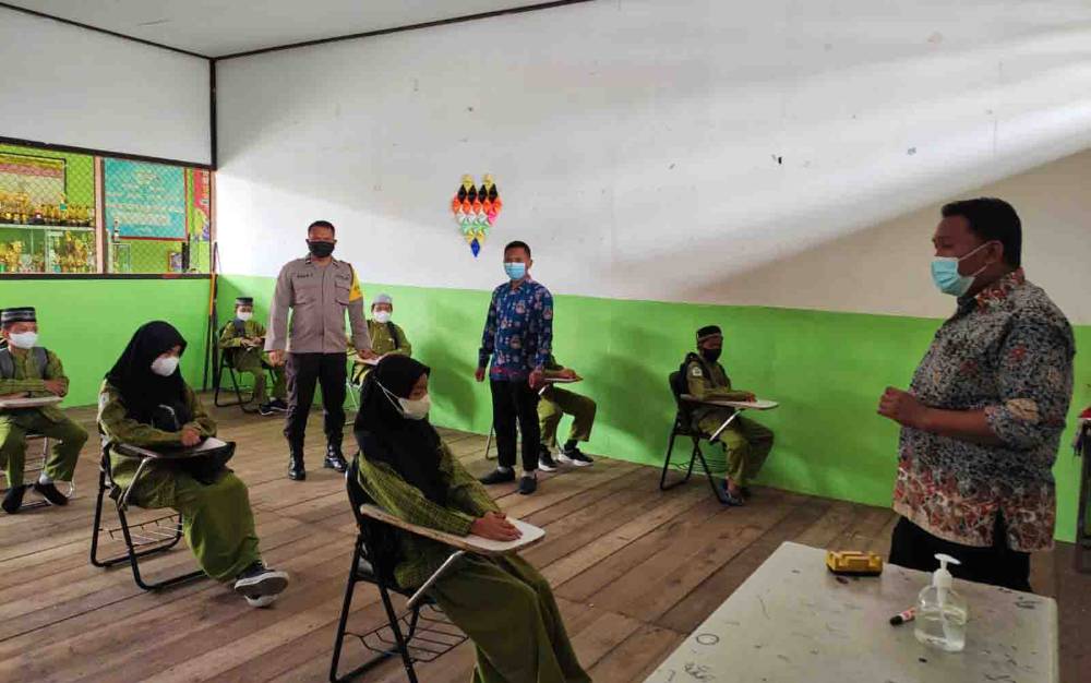 Begini Persiapan PTM di SMP Nurul Islam Palangka Raya