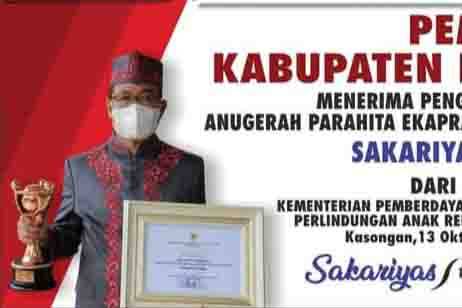 Pemkab Katingan Terima Penghargaan Anugerah Parahita Ekapraya